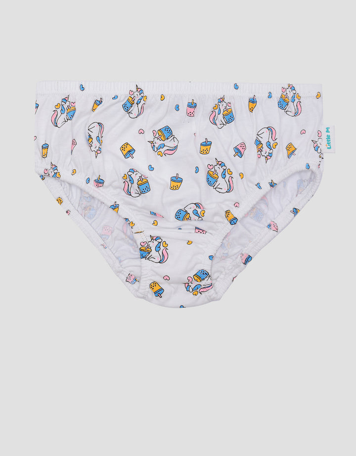 Little M Pack Of 3 Unicorn Boba Celana Dalam Anak Perempuan