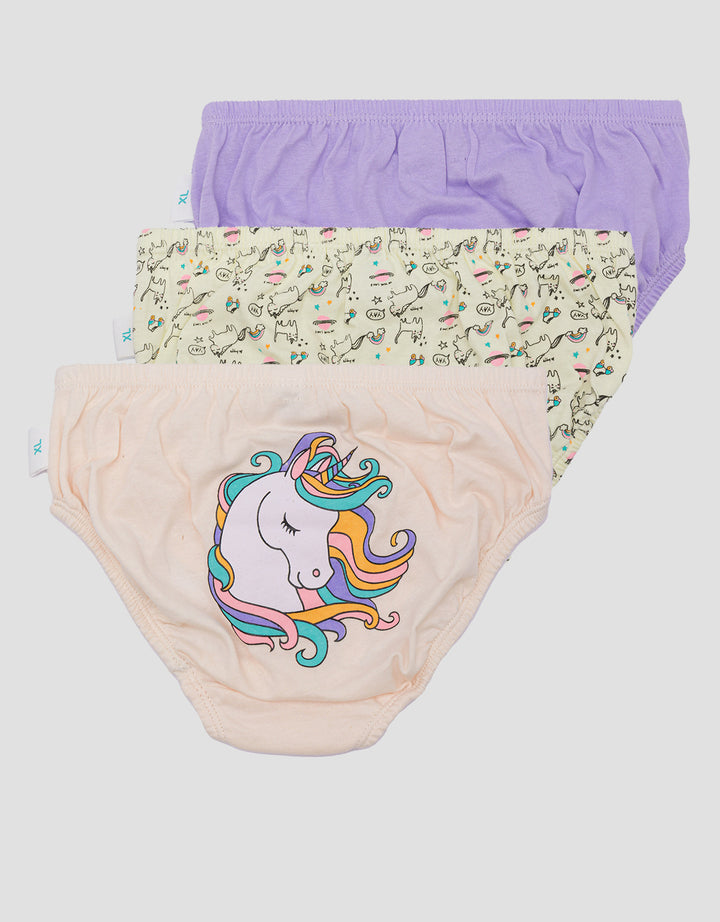 Little M Pack Of 3 Unicorn CuteCelana Dalam Anak Perempuan