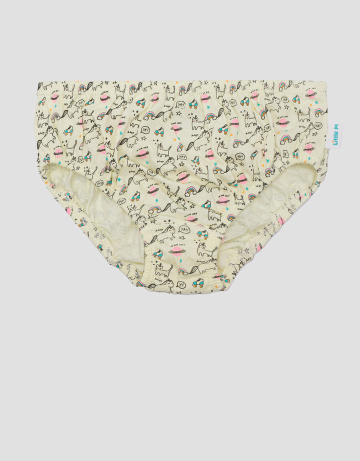 Little M Pack Of 3 Unicorn CuteCelana Dalam Anak Perempuan