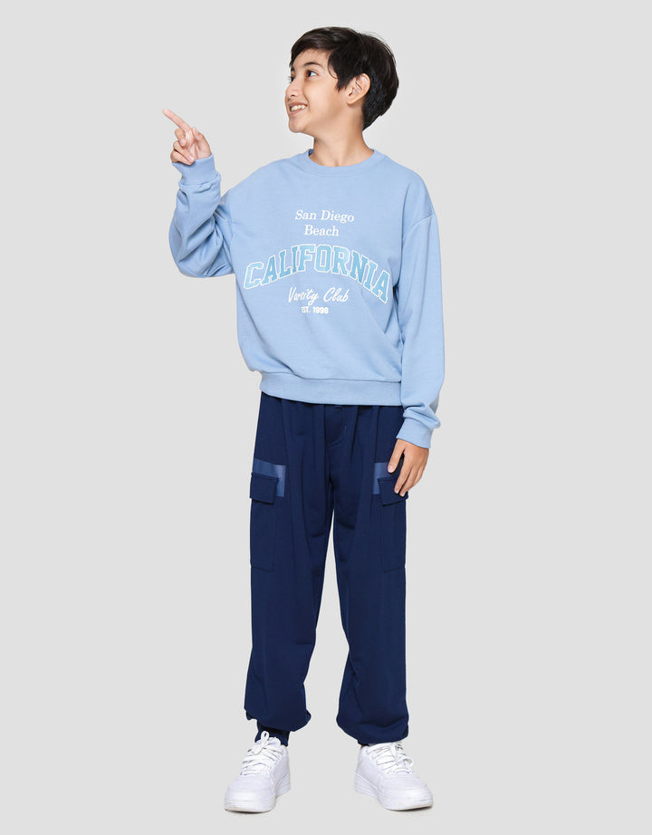 Nevada Basic Print San Diego Sweater Anak Laki-laki