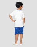 Little M Jangkar Print Pakaian Set Anak Laki-laki