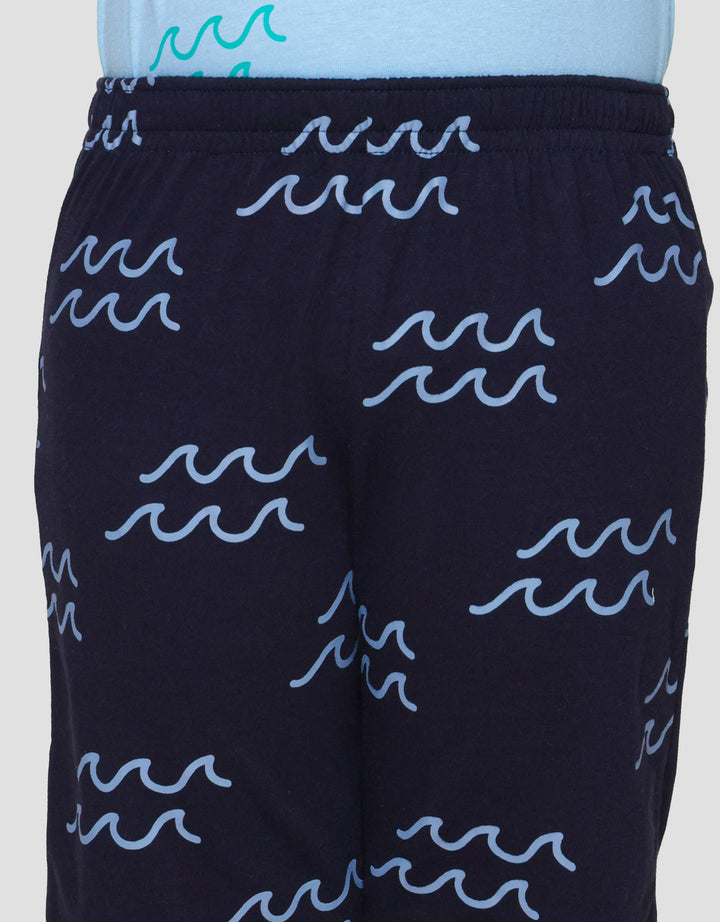 Little M Wave Sun Print Pakaian Set Anak Laki-laki