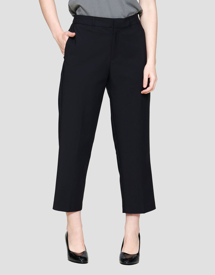 St. Yves Long Pants Wide Cropped Semi Coullote Woven Trouser