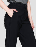 St. Yves Long Pants Wide Cropped Semi Coullote Woven Trouser