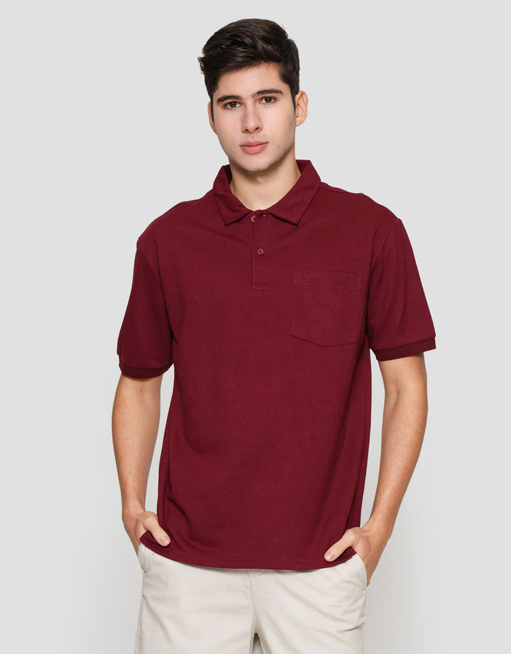 Cole Pique Pocket Collar Shell Fabric Kaos Polo Pria