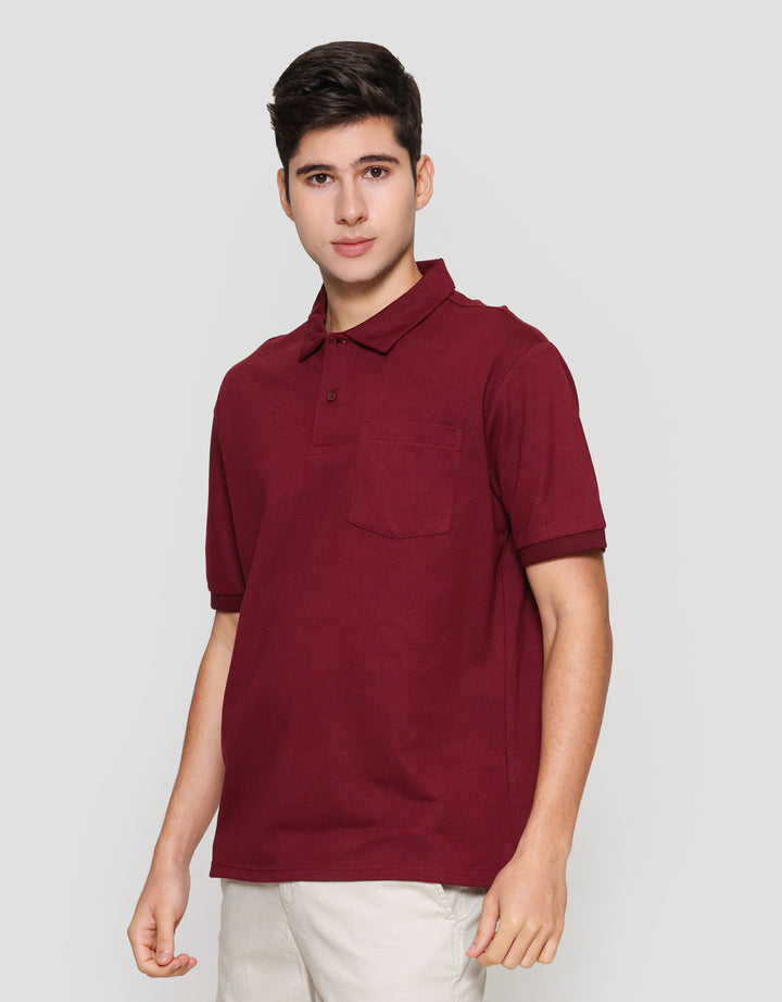 Cole Pique Pocket Collar Shell Fabric Kaos Polo Pria