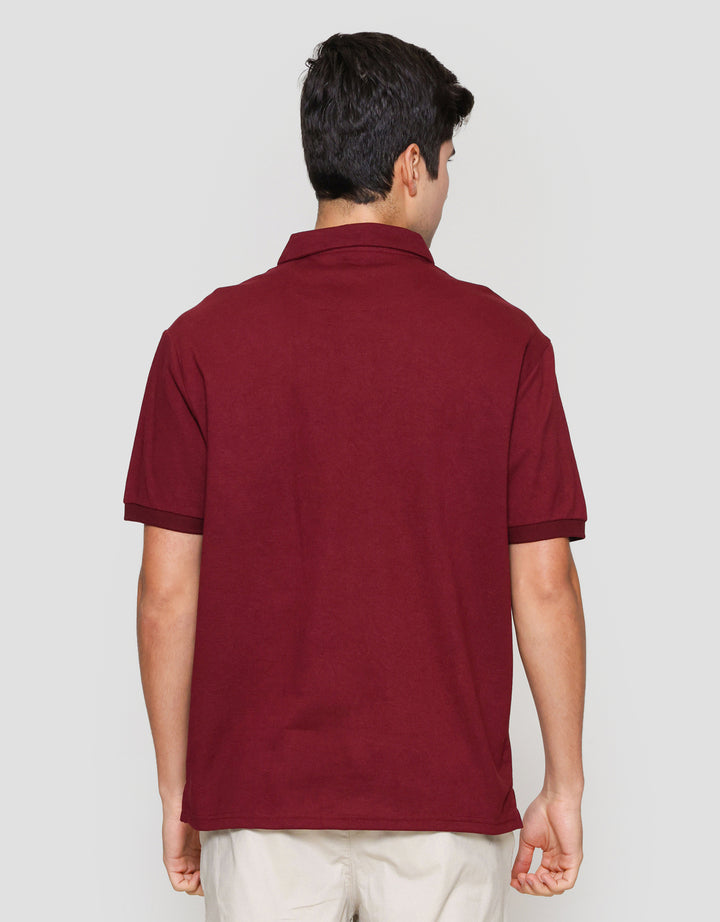 Cole Pique Pocket Collar Shell Fabric Kaos Polo Pria