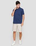 Cole Pique Pocket Collar Shell Fabric Kaos Polo Pria