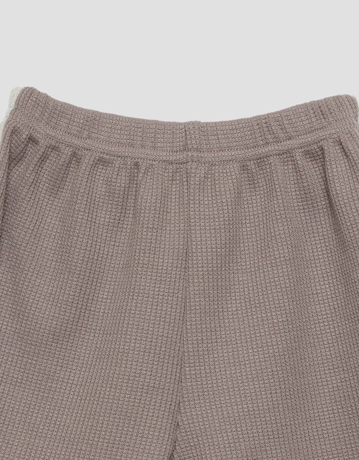 Little M Textured Waffle Obras Setelan Anak Laki-laki