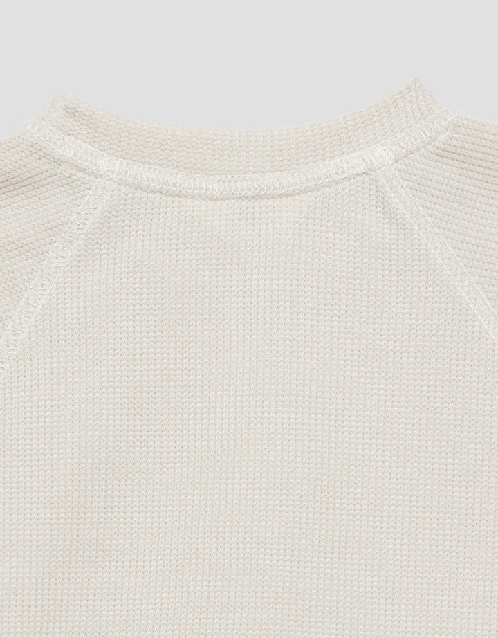 Little M Textured Waffle Obras Setelan Anak Laki-laki