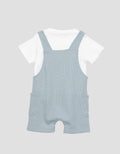 Little M Knit Waffle Polos Overall Anak Laki-laki