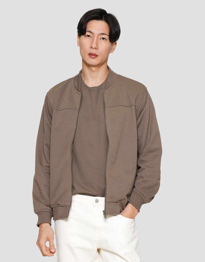 Cole Knit Interlock Basic Jaket Pria