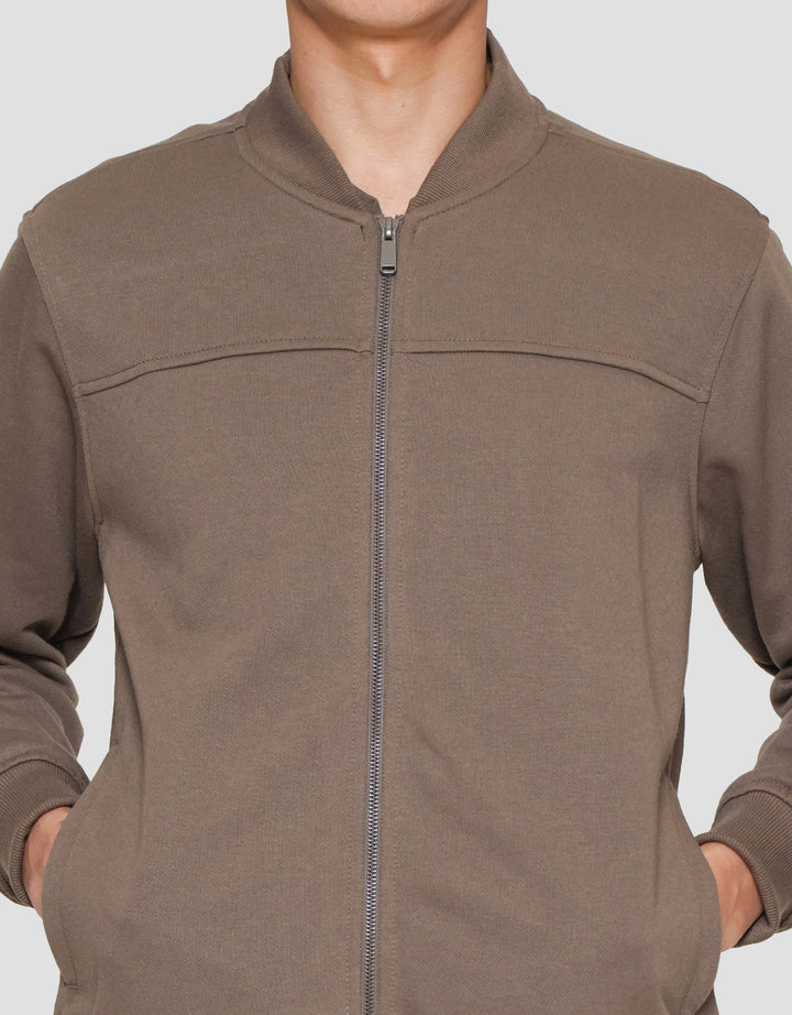 Cole Knit Interlock Basic Jaket Pria