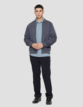 Cole Knit Interlock Basic Jaket Pria