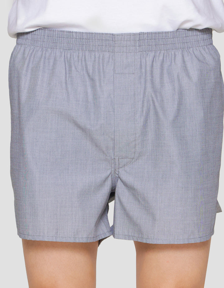 Suko Tenun Woven Solid Polos Celana Boxer Pria