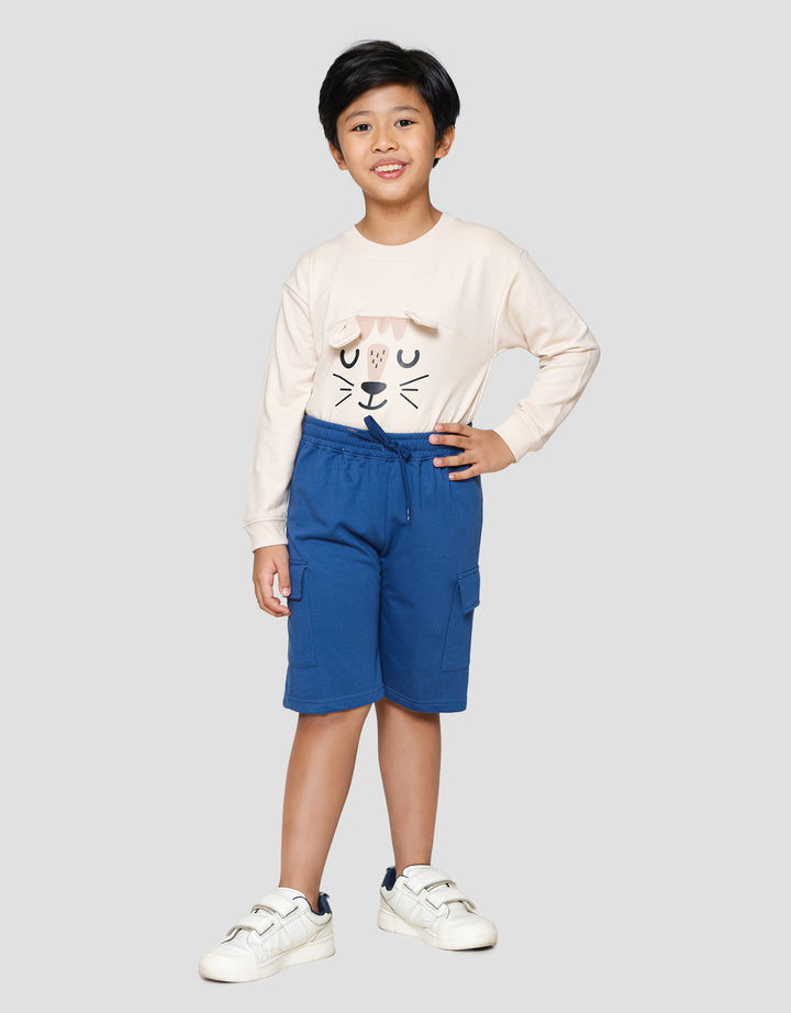 Little M Terry Kantong Celana Pendek Anak Laki-laki