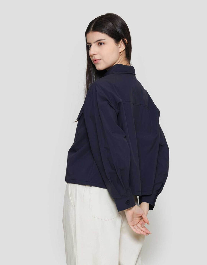 Suko Sheer Kemeja Lengan Panjang Wanita