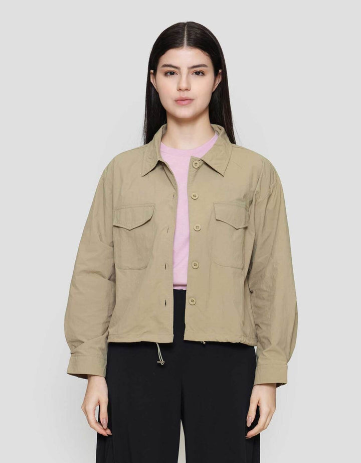 Suko Sheer Kemeja Lengan Panjang Wanita