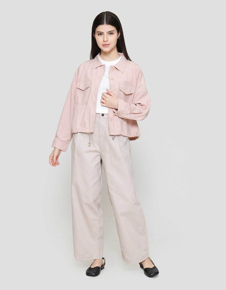 Suko Sheer Kemeja Lengan Panjang Wanita