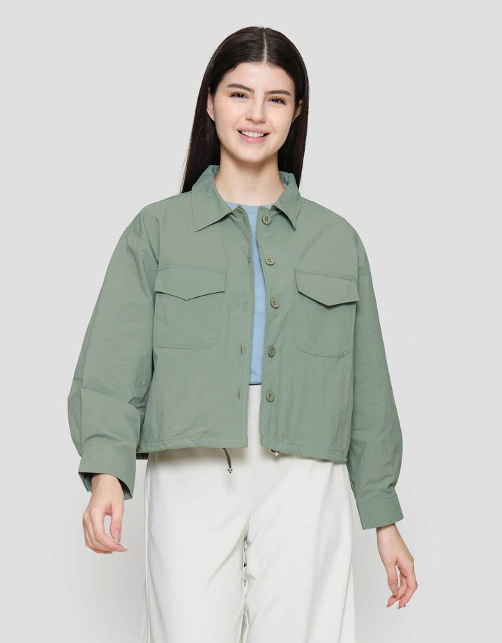 Suko Sheer Kemeja Lengan Panjang Wanita