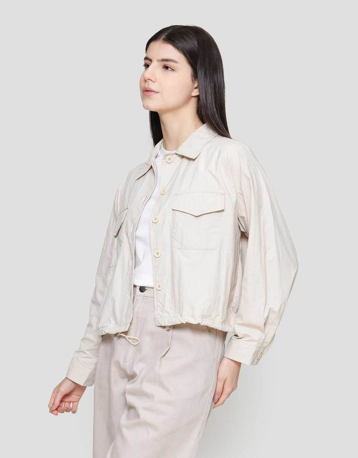 Suko Sheer Kemeja Lengan Panjang Wanita