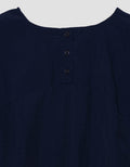 Suko Kerah Bulat Lengan Pendek Blouse Wanita