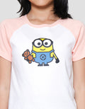 Character Minions Raglan Kaos Anak Perempuan