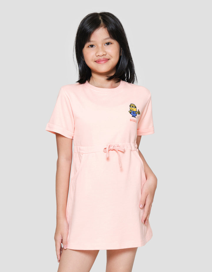 Character Minions Midi Dress Anak Perempuan