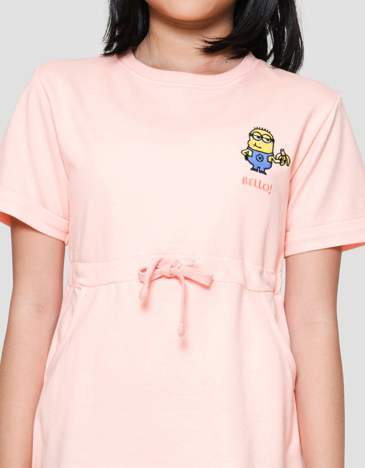 Character Minions Midi Dress Anak Perempuan