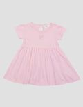 Little M Jersey Embro Pita Dress Bayi Perempuan