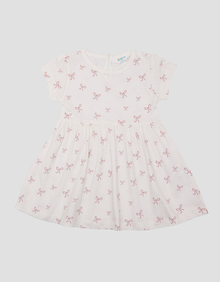 Little M Jersey Fullrprint Pita Midi Dress Anak Perempuan