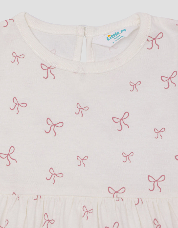 Little M Jersey Fullrprint Pita Midi Dress Anak Perempuan