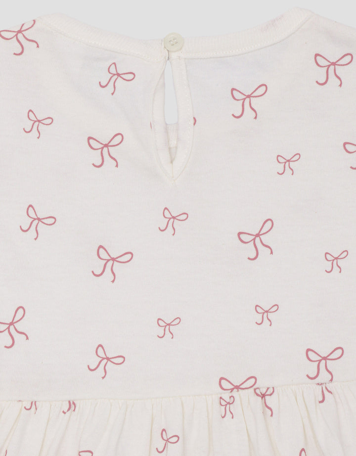 Little M Jersey Fullrprint Pita Midi Dress Anak Perempuan