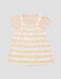 Little M Icon Bear Stripe Midi Dress Anak Perempuan