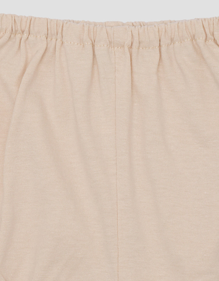 Little M Jersey Ss Bear Stripe Pakaian Setelan Anak Perempuan