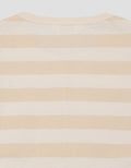 Little M Jersey Ss Bear Stripe Pakaian Setelan Anak Perempuan