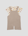 Little M Fun Dinosaurs Logo Overall Anak Bay- Laki-laki