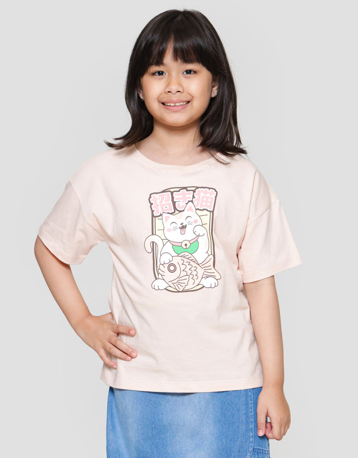 Nevada Sushi Animal Catfish Kaos Anak Perempuan