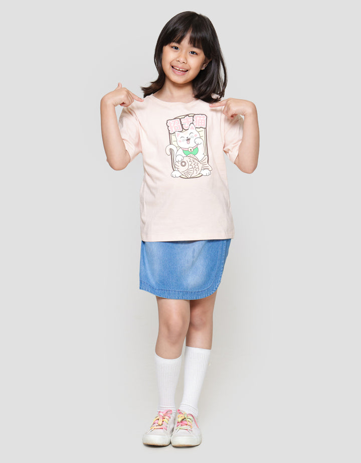 Nevada Sushi Animal Catfish Kaos Anak Perempuan