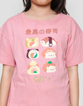 Nevada Six Sushi Animal Kaos Anak Perempuan