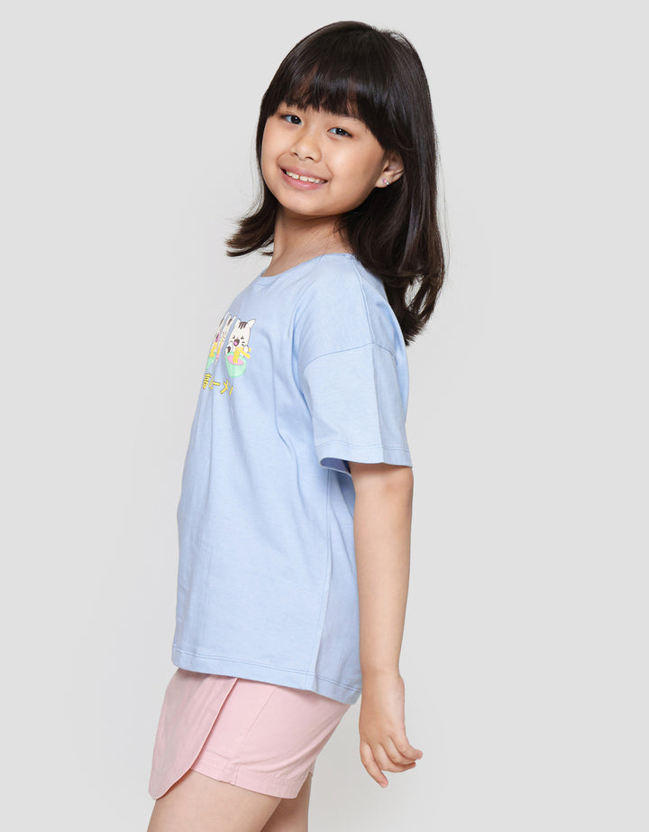 Nevada Three Sushi Animal Kaos Anak Perempuan