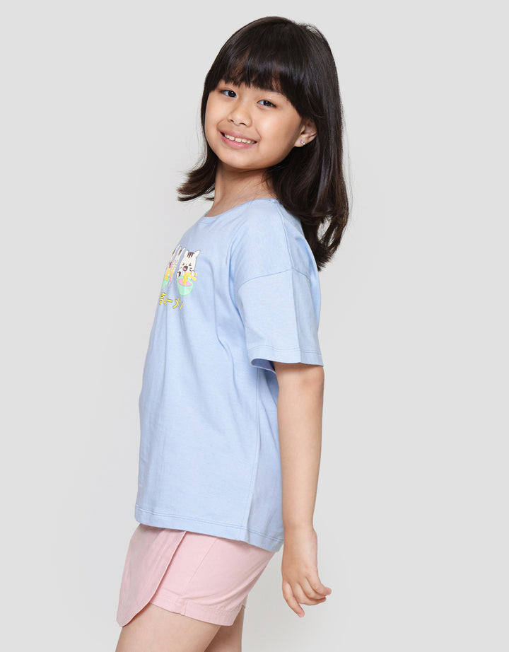 Nevada Three Sushi Animal Kaos Anak Perempuan