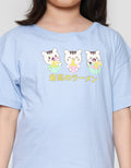 Nevada Three Sushi Animal Kaos Anak Perempuan