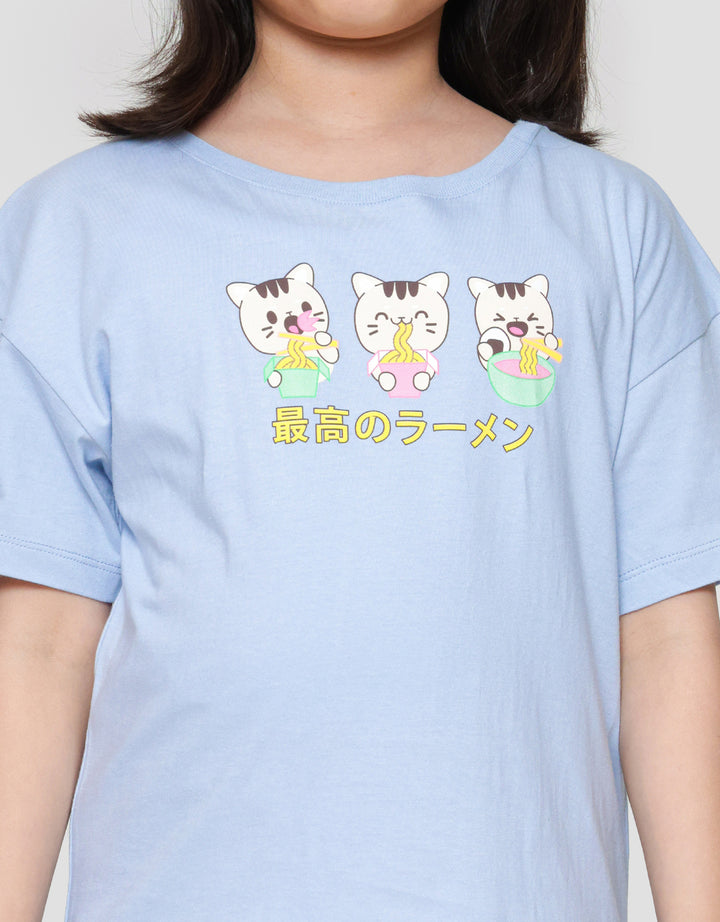 Nevada Three Sushi Animal Kaos Anak Perempuan