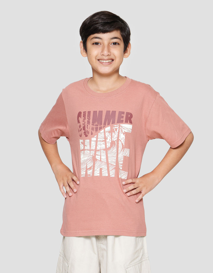 Nevada Print Summer Wave Kaos Anak Laki-laki