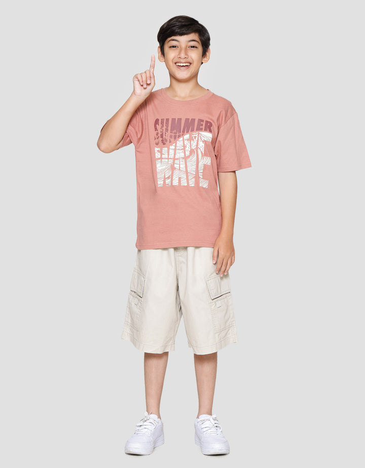 Nevada Print Summer Wave Kaos Anak Laki-laki