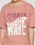 Nevada Print Summer Wave Kaos Anak Laki-laki