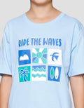 Nevada Print Summer Catch Kaos Anak Laki-laki