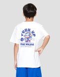 Nevada Print Robot Turn Up Kaos Anak Laki-laki