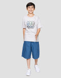 Nevada Print Robot Two Sided Print Happiness Kaos Anak Laki-laki